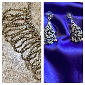 Sparkling Necklace and earrings